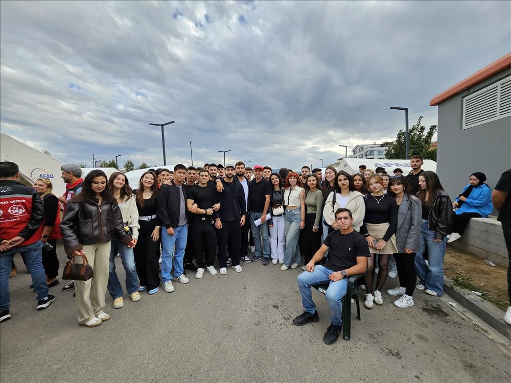 Mülkiyet Koruma ve Güvenlik Bölümü Öğrencilerinden Deprem Tatbikatına Katkı